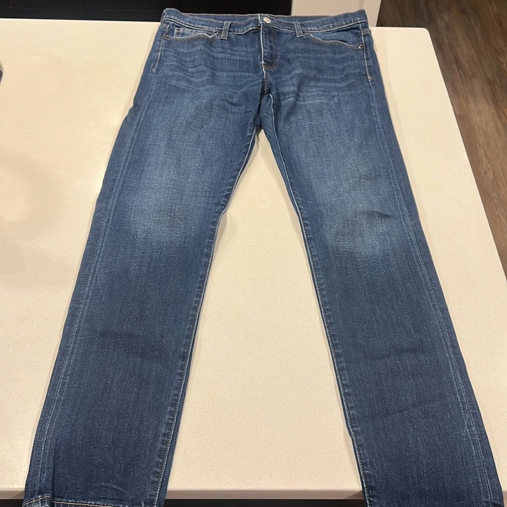 GAP Best Girlfriend Jeans size 28 Tall Excellent Condition Dark Blue Denim